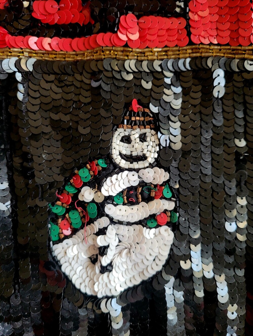 Vintage Just Fabulous Christmas Sequin Jacket Santa Nutcracker Size L - Picture 8 of 13